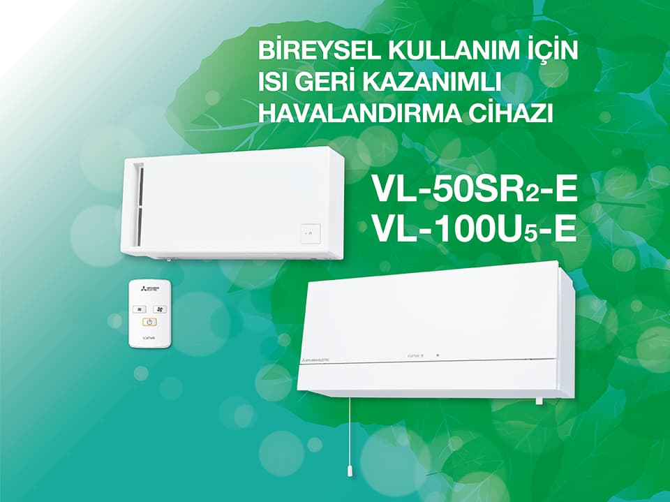VL-100(E)U5-E Bireysel Isı Geri Kazanımlı Havalandırma 2